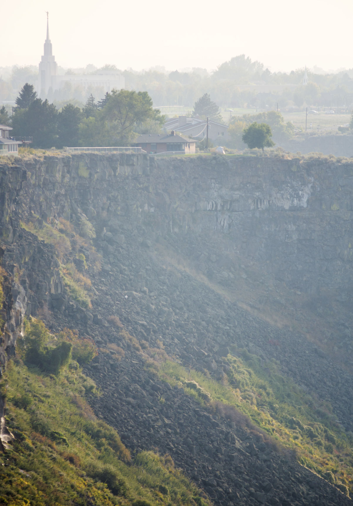 A smoky haze